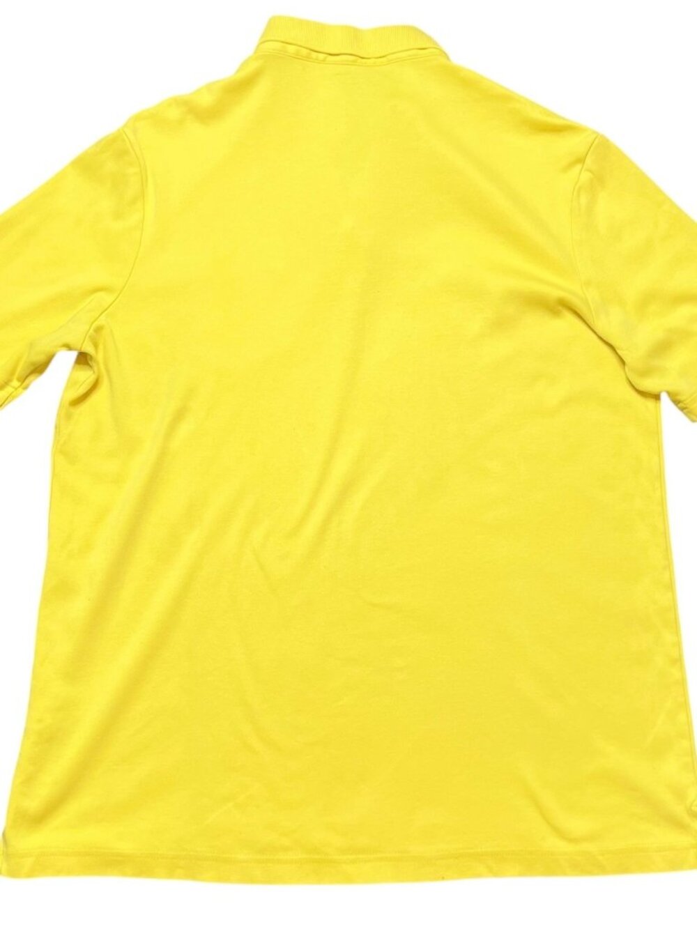 Lands' End Polo Shirt Mens Size M Tall Yellow Traditional Fit 100% Cotton - Picture 3 of 3